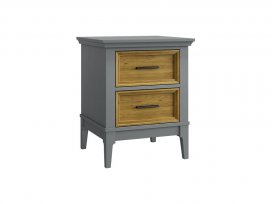 Тумба прикроватная Квадро-С 02 (серый 7042 + антик 24)