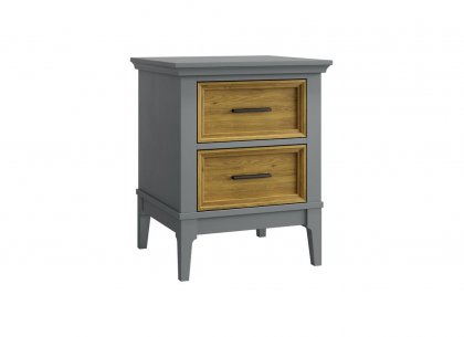 Тумба прикроватная Квадро-С 02 (серый 7042 + антик 24)