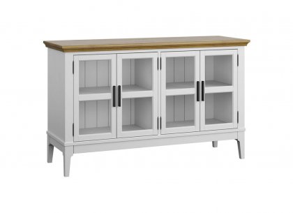 Тумба ТВ Квадро-С 40 (белый лак + антик 24)