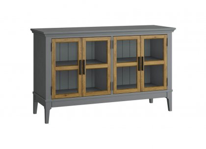 Тумба ТВ Квадро-С 40 (серый 7042 + антик 24)