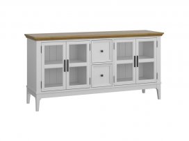 Тумба ТВ Квадро-С 42 (белый лак + антик 24)