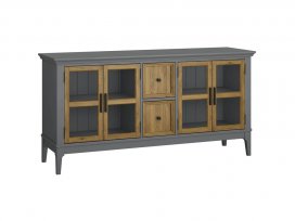 Тумба ТВ Квадро-С 42 (серый 7042 + антик 24)