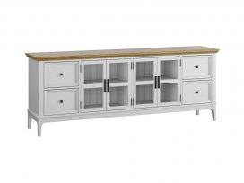 Тумба ТВ Квадро-С 44 (белый лак + антик 24)