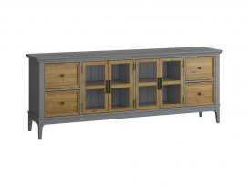 Тумба ТВ Квадро-С 44 (серый 7042 + антик 24)