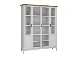 Витрина Квадро-С 422С (белый лак + антик 24)