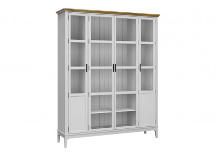 Витрина Квадро-С 422С (белый лак + антик 24)