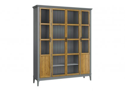 Витрина Квадро-С 422С (серый 7042 + антик 24)