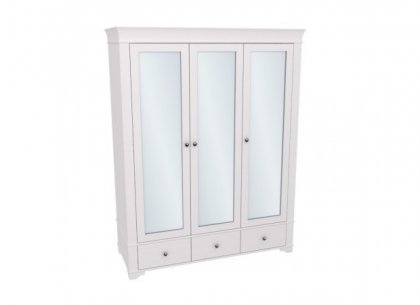 Шкаф 3-х дверный с зеркальными дверями БЕЙЛИ