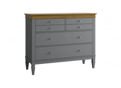 Комод Ольса-С 042 (серый 7042 + антик 24)