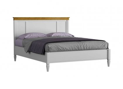 Кровать Ольса-С 160 (белый лак + антик 24)