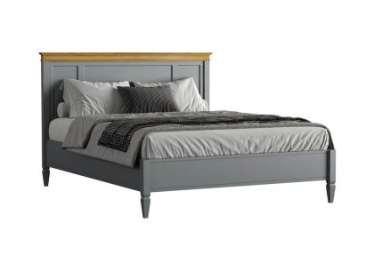 Кровать Ольса-С 160 (серый 7042 + антик 24)