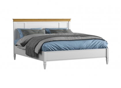 Кровать Ольса-С 180 (белый лак + антик 24)