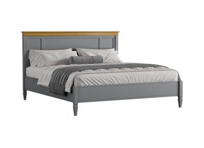 Кровать Ольса-С 180 (серый 7042 + антик 24)