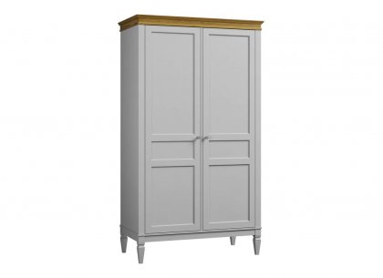 Шкаф для одежды Ольса-С 20 (белый лак + антик 24)