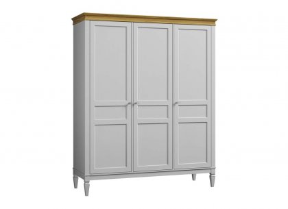 Шкаф для одежды Ольса-С 30 (белый лак + антик 24)