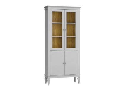 Шкаф для посуды Ольса-С 220 (белый лак)