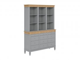 Буфет Ольса 300/3012 (серый 7042 + антик 24)