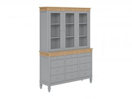 Буфет Ольса 330/3012 (серый 7042 + антик 24)