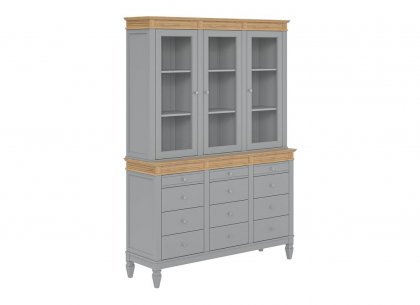 Буфет Ольса 330/3012 (серый 7042 + антик 24)