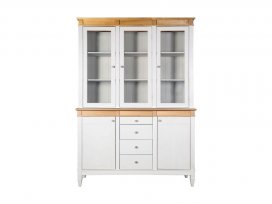 Буфет Ольса 330/324 (белый лак + антик)