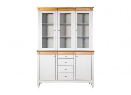 Буфет Ольса 330/324 (белый лак + антик)