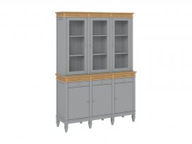 Буфет Ольса 330/333 (серый 7042 + антик 24)