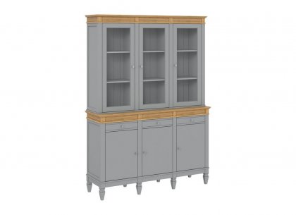 Буфет Ольса 330/333 (серый 7042 + антик 24)