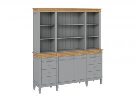 Буфет Ольса 400/428 (серый 7042 + антик 24)