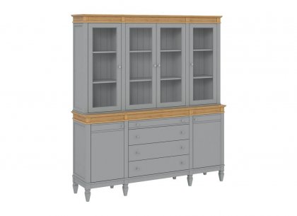 Буфет Ольса 440/424 (серый 7042 + антик 24)