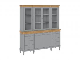 Буфет Ольса 440/428 (серый 7042 + антик 24)