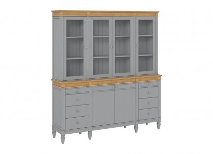 Буфет Ольса 440/428 (серый 7042 + антик 24)