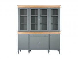 Буфет Ольса 440/441 (серый 7042 + антик 24)