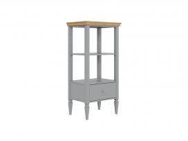 Этажерка Ольса 02 (h-1158) (серый 7042 + антик 24)