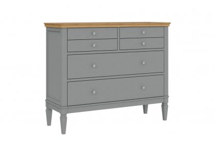 Комод Ольса-042 (серый 7042 + антик 24)