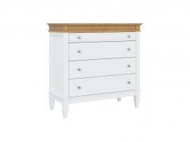 Комод Ольса 204 (белый лак + антик 24)
