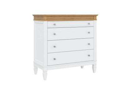 Комод Ольса 204 (белый лак + антик 24)