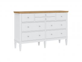 Комод Ольса-224 (белый лак + антик 24)