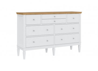 Комод Ольса-224 (белый лак + антик 24)