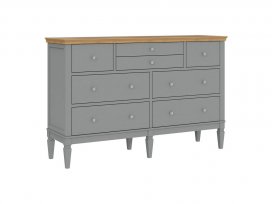 Комод Ольса-224 (серый 7042 + антик 24)