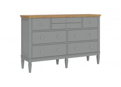 Комод Ольса-224 (серый 7042 + антик 24)