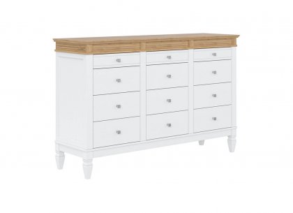 Комод Ольса 3012 (белый лак + антик 24)