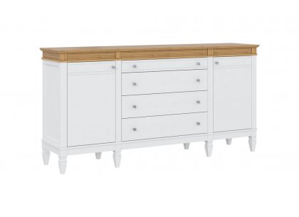 Комод Ольса 424 (белый лак + антик 24)