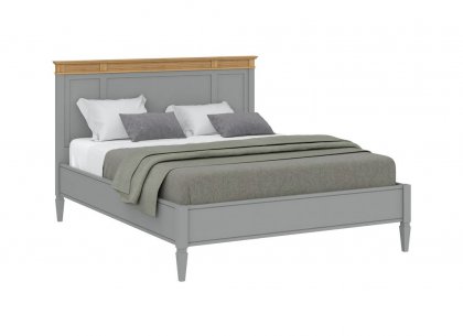 Кровать Ольса-160 (серый 7042 + антик 24)