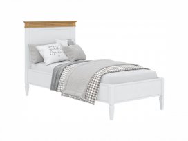 Кровать Ольса-90 (белый лак + антик 24)