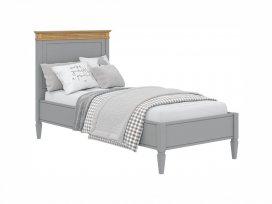 Кровать Ольса-90 (серый 7042 + антик 24)