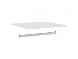 Полка + штанга к шкафу Ольса-01 (белый лак)