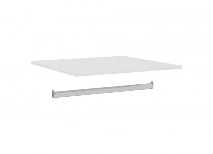 Полка + штанга к шкафу Ольса-01 (белый лак)
