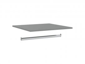 Полка + штанга к шкафу Ольса-01 (серый 7042)
