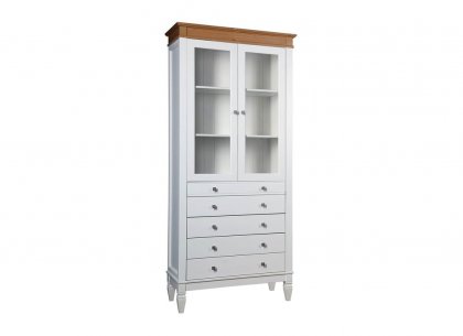 Стеллаж Ольса-202/014 (белый лак + антик 24)