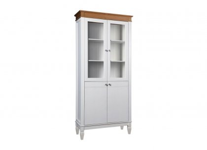 Стеллаж Ольса-202/200 (белый лак + антик 24)